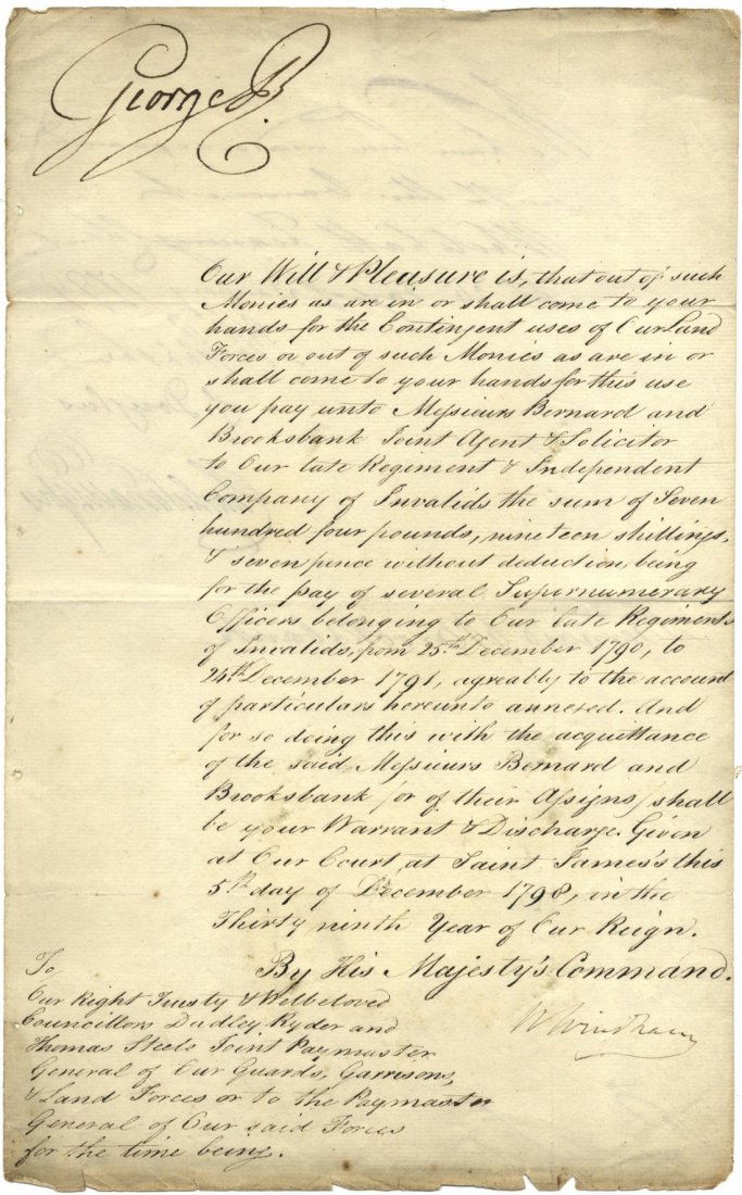 GEORGE III: (1738-1820) King of the United Kingdom (1 of 2)