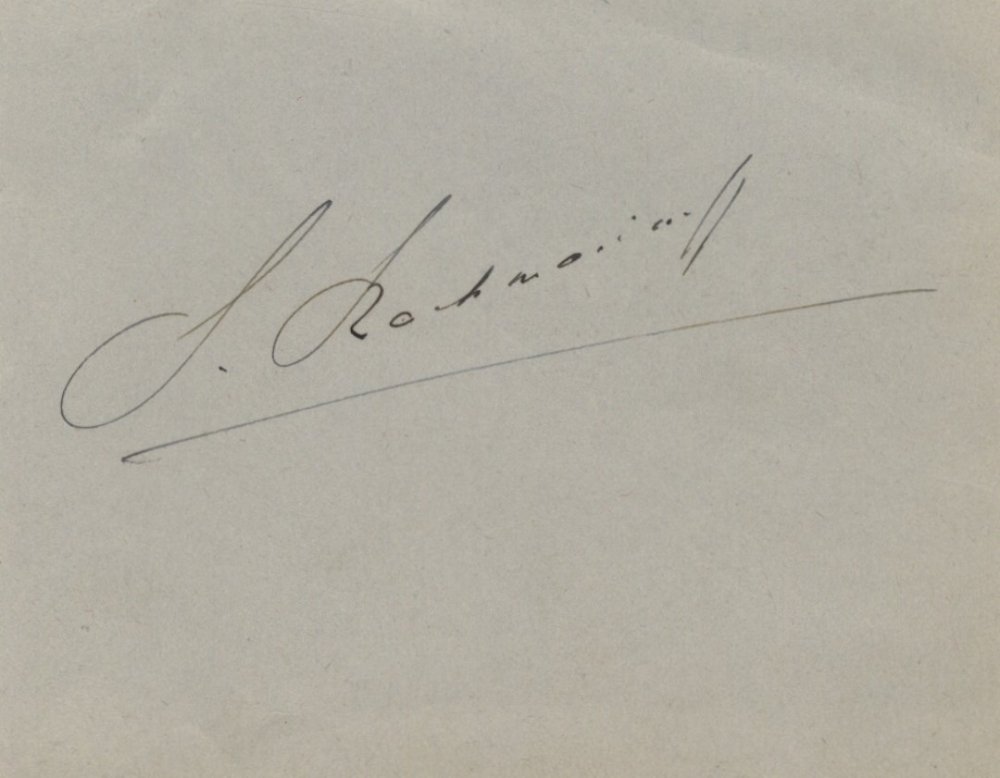 RACHMANINOFF SERGEI: (1873-1943) Russian Composer. Dark (1 of 1)