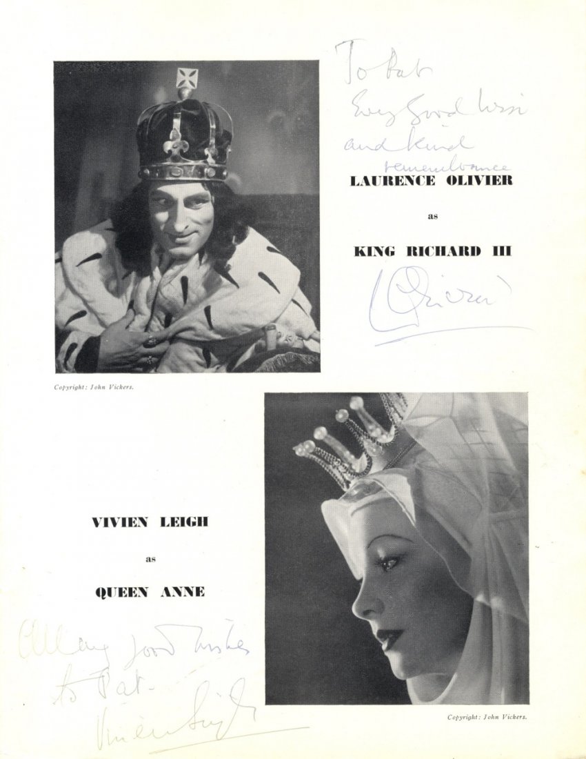LEIGH VIVIEN (1913-1967) English Actress & OLIVIER (1 of 1)
