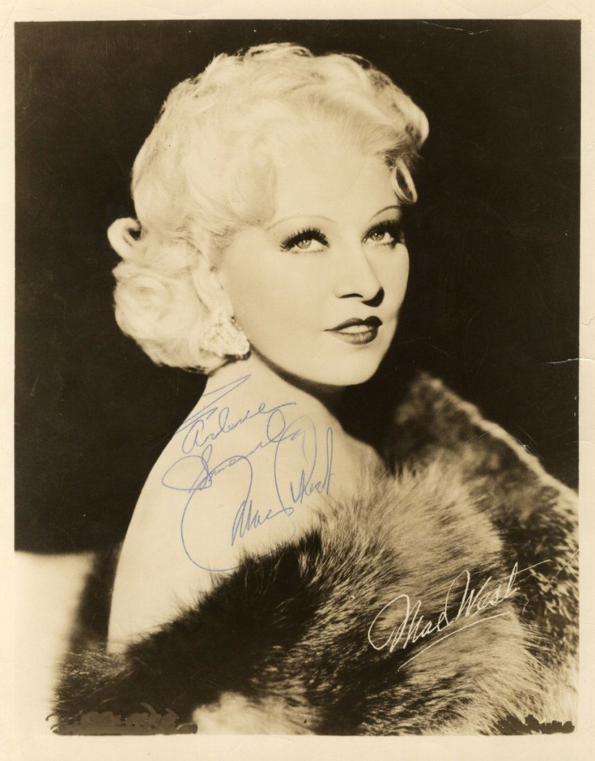 ACTRESSES: Selection of vintage signed 8 x 10: ACTRESSES: Selection of vintage signed 8 x 10 photographs by various film actresses including Mae West, Betty Grable, Eleanor Holm (also an Olympic Gold medallist, the photograph by Elmer Fryer and in