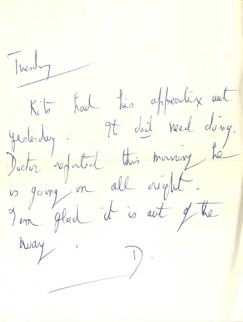 DU MAURIER DAPHNE: (1907-1989) British Author. A.N.S., (1 of 1)