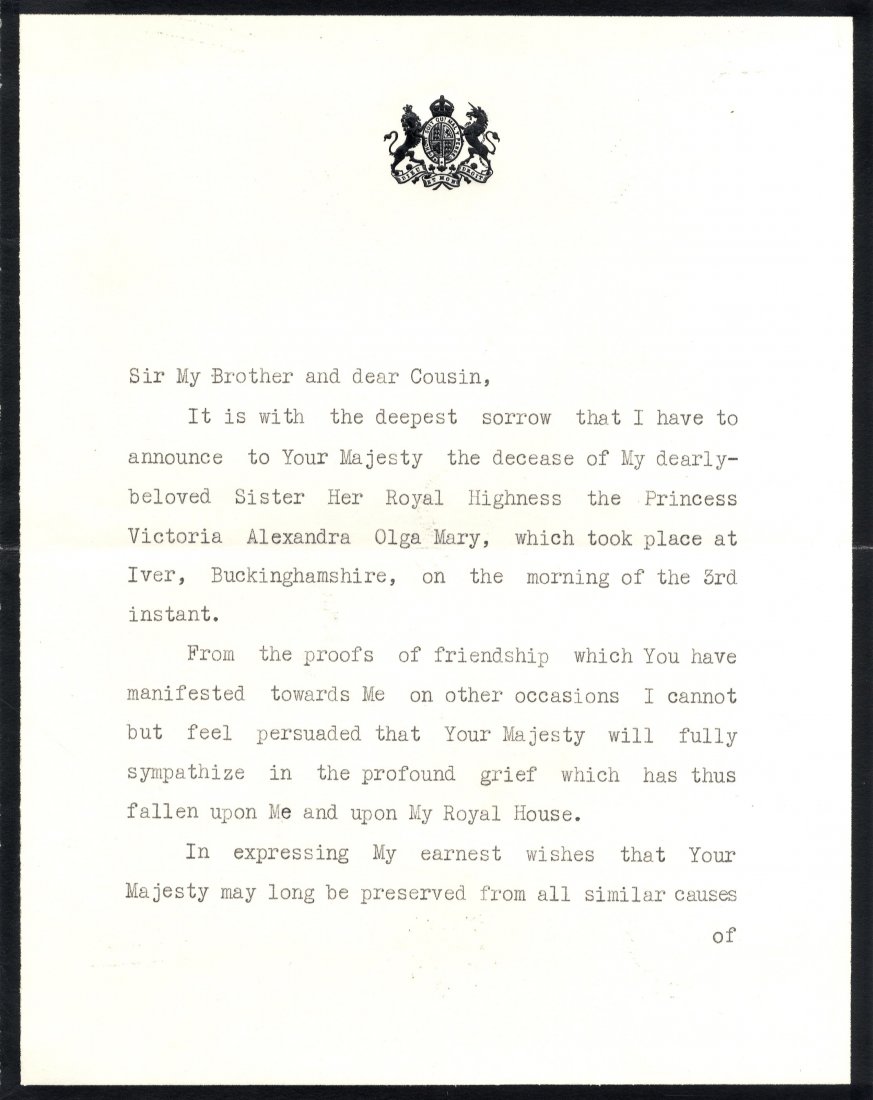 GEORGE V: (1865-1936) King of the United Kingdom (1 of 2)