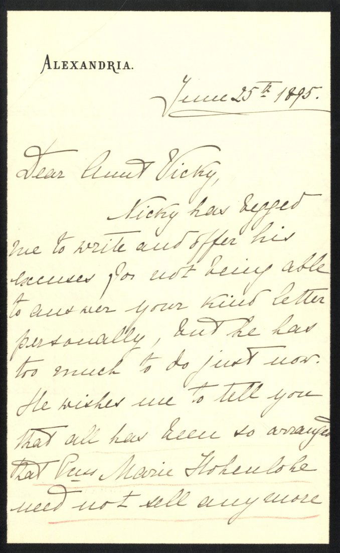 FEODOROVNA ALEXANDRA:(1872-1918) Empress Consort of (1 of 3)