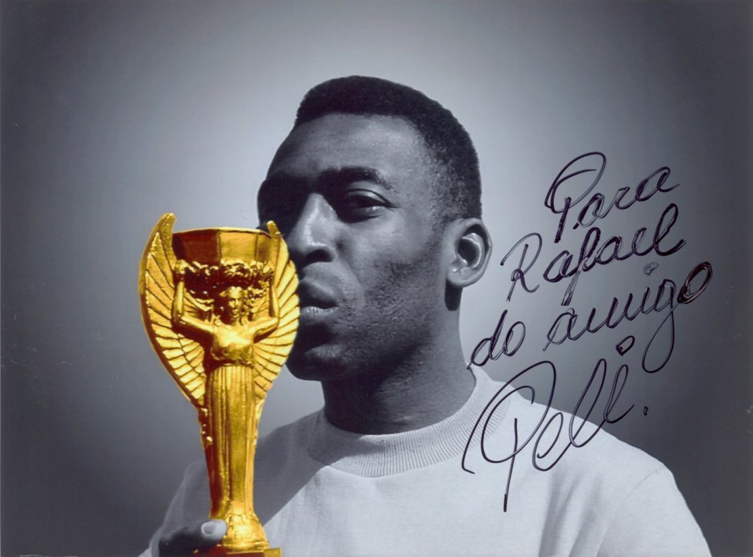 11  PELE:  (1940- ) Brazilian Footballer. Signed and (1 of 1)