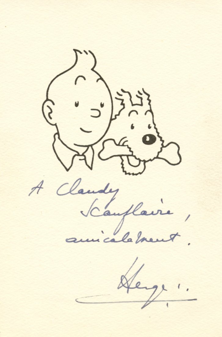 311  HERGÉ:  (1907-1983) Georges Prosper Remi. Belgian (1 of 1)