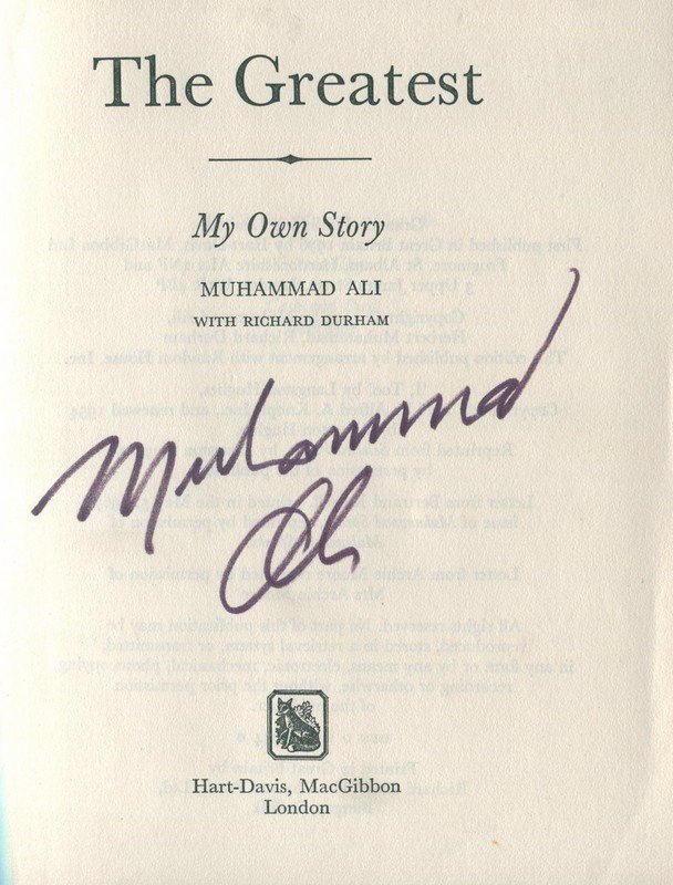 ALI MUHAMMAD: (1942-2016) American Boxer, World (1 of 1)