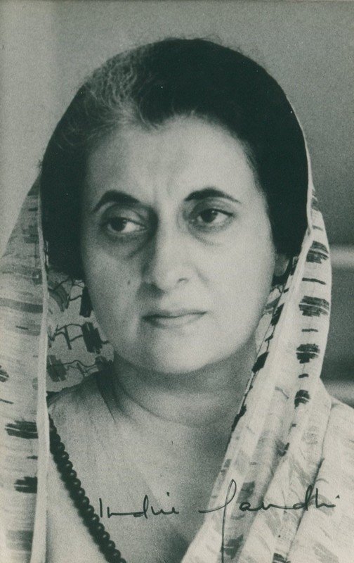 GANDHI INDIRA: (1917-1984) Indian Prime Minister (1 of 1)
