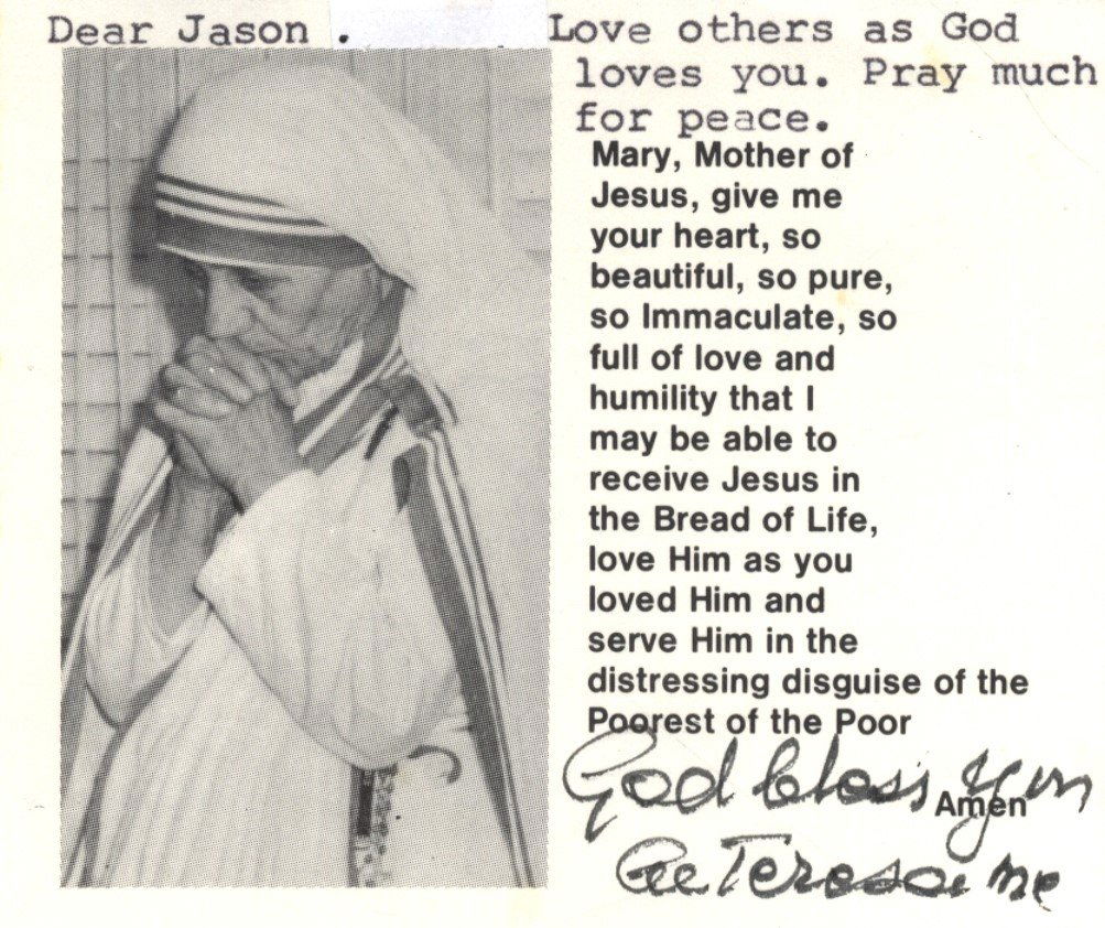 TERESA MOTHER: (1910-1997) Albanian Roman Catholic Nun, (1 of 1)