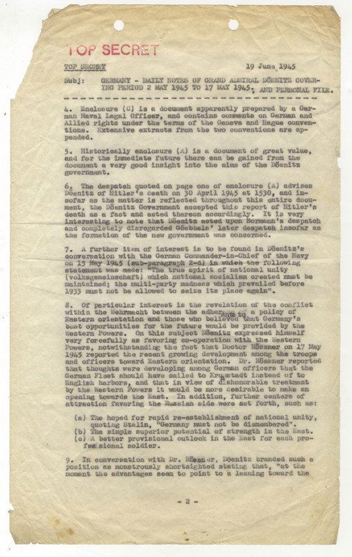 FLENSBURG GOVERNMENT An extremely rare and