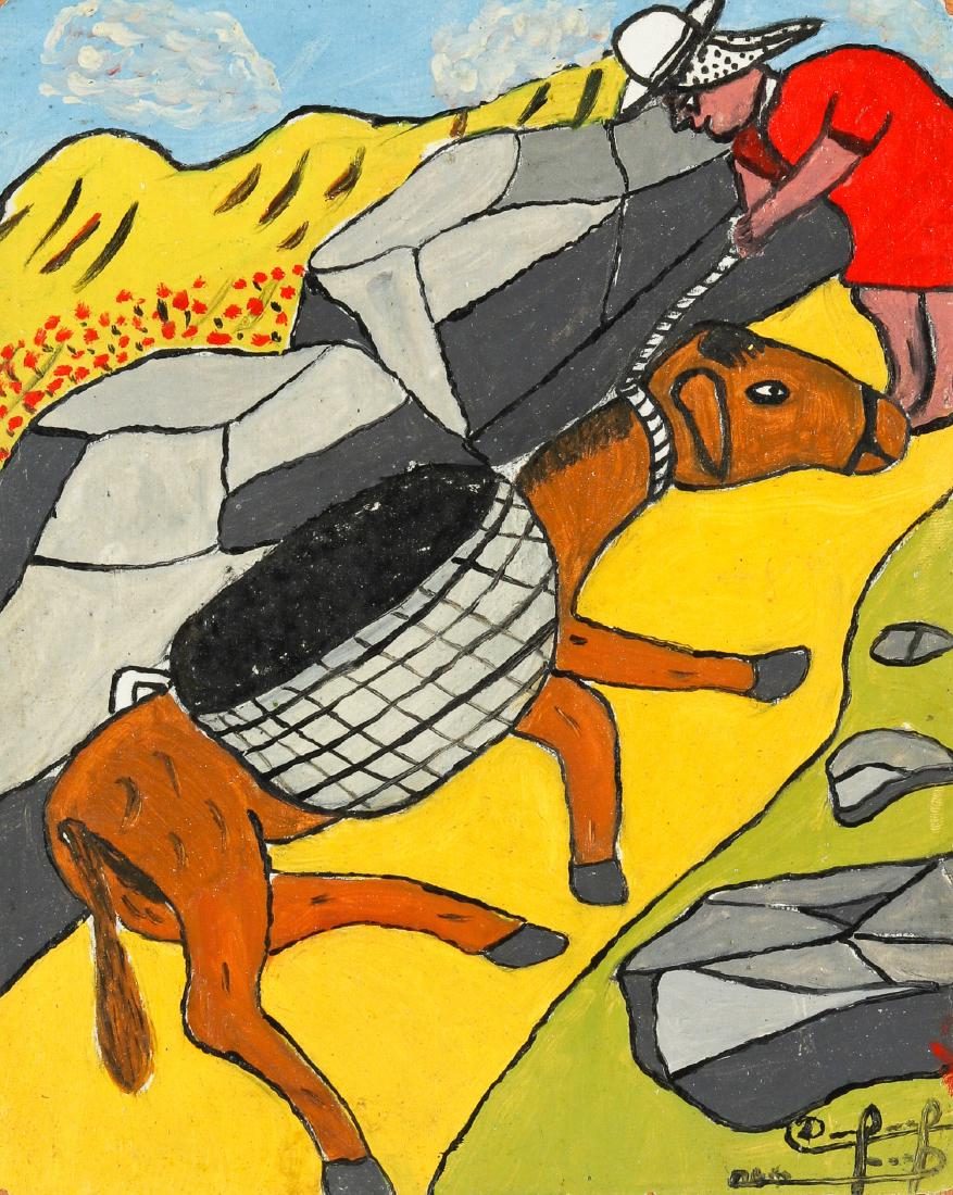 Haitian School (20th c.) Stubborn Donkey (1 of 4)