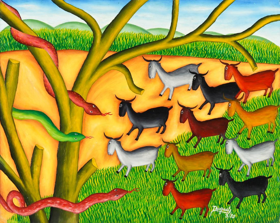 Toussaint Auguste (b. 1925) Serpents and Goats, 1955 (1 of 4)