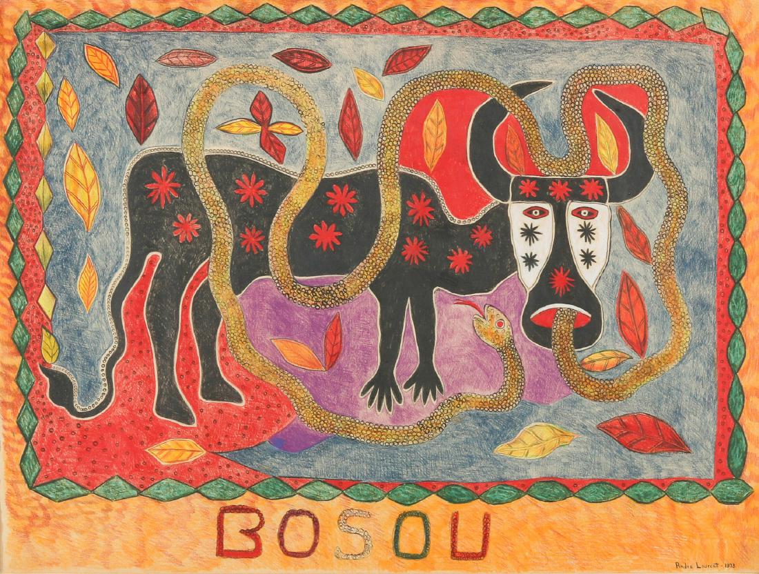 Andre Laurent (Haitian/Cap-Haïtien, 20th c.) "Bosou" (1 of 4)