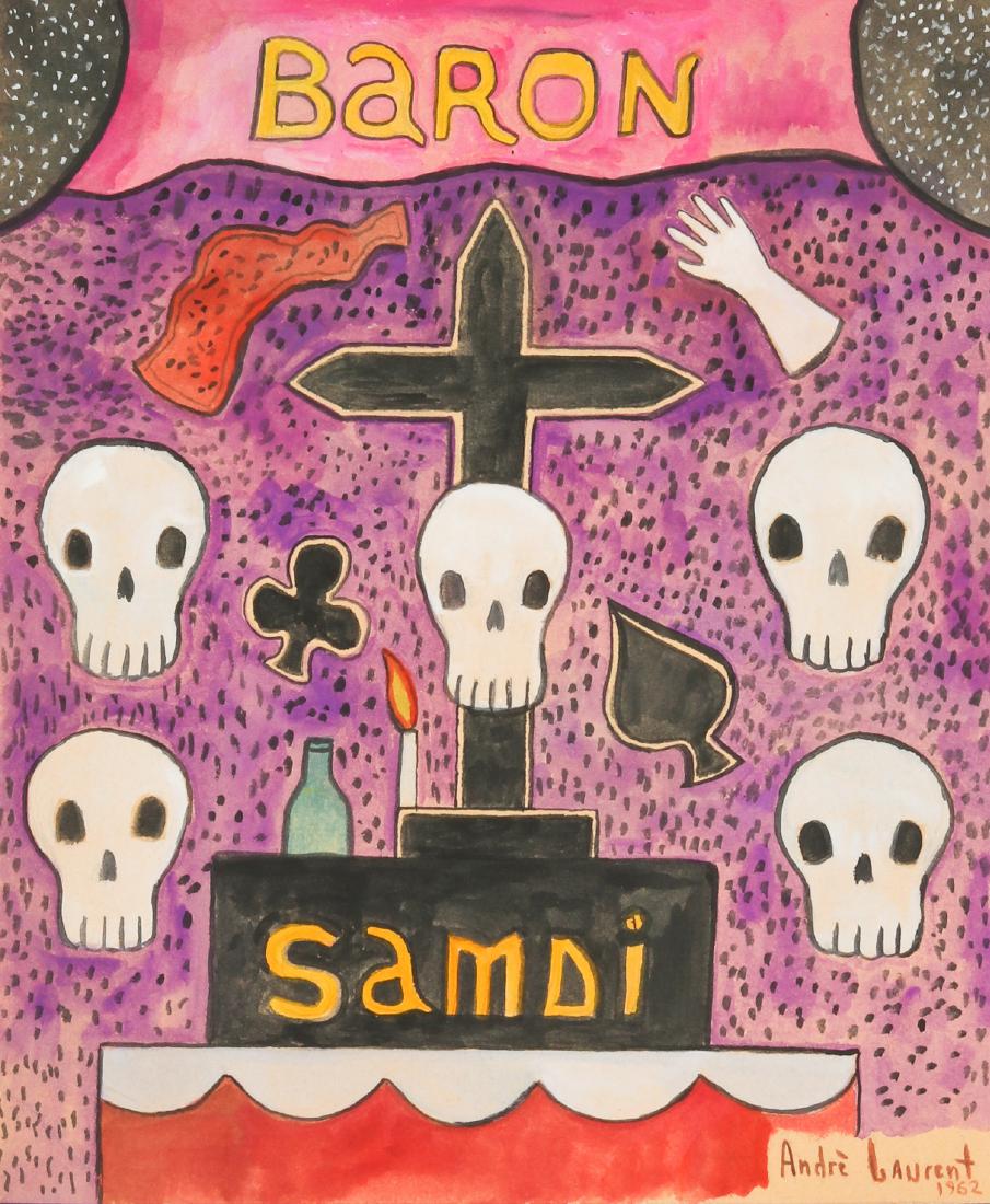 Andre Laurent (Haitian, 20th c.) Baron Samdi (1 of 4)