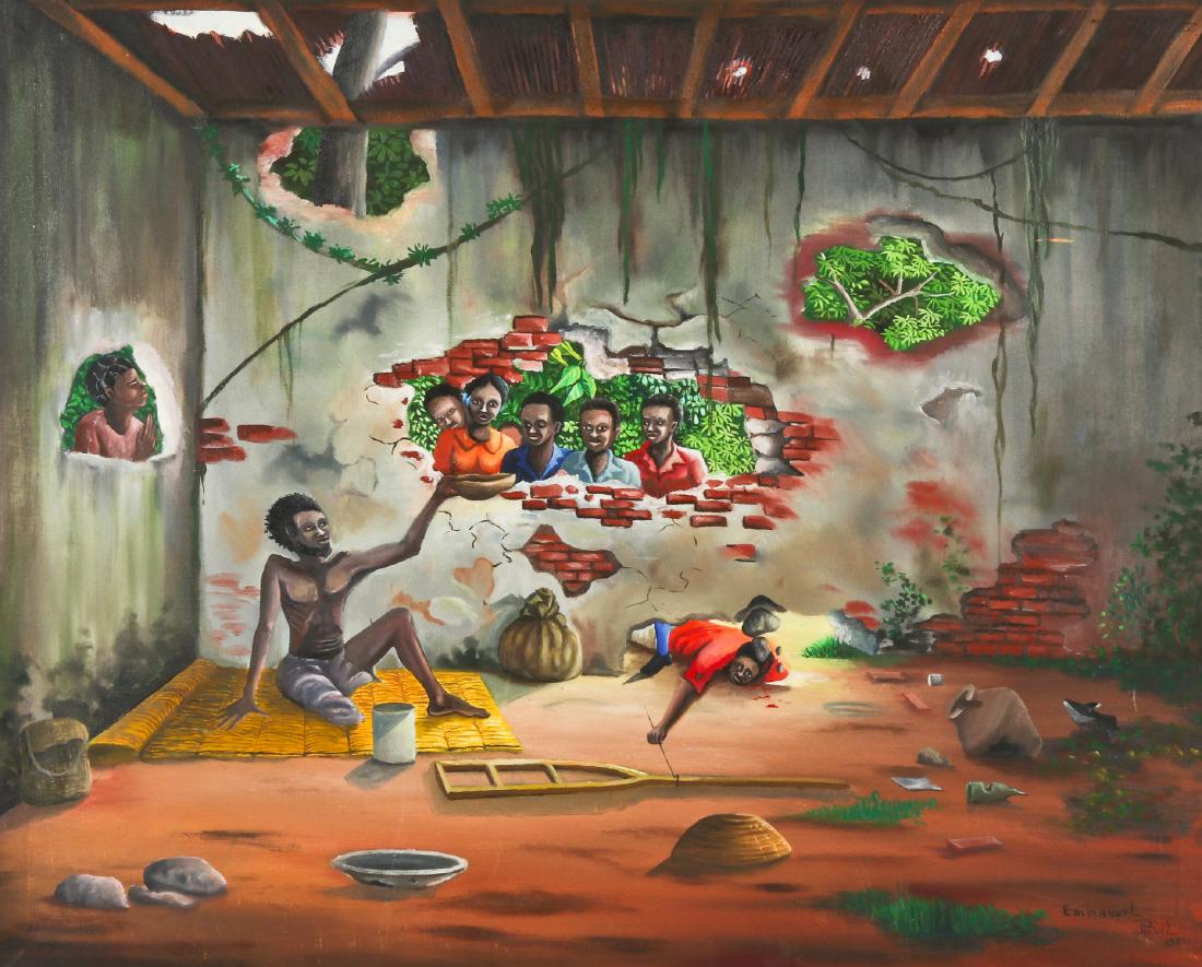 Emmanuel Previl (Haitian, 20th c.) People In Need (1 of 4)