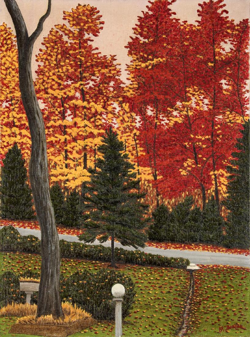M. Zoeller (American, 20th c.) Autumn Landscape with (1 of 4)