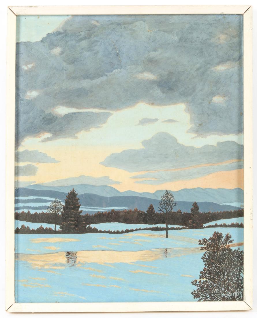 M. Zoeller (American, 20th c.) Winter Landscape (1 of 3)