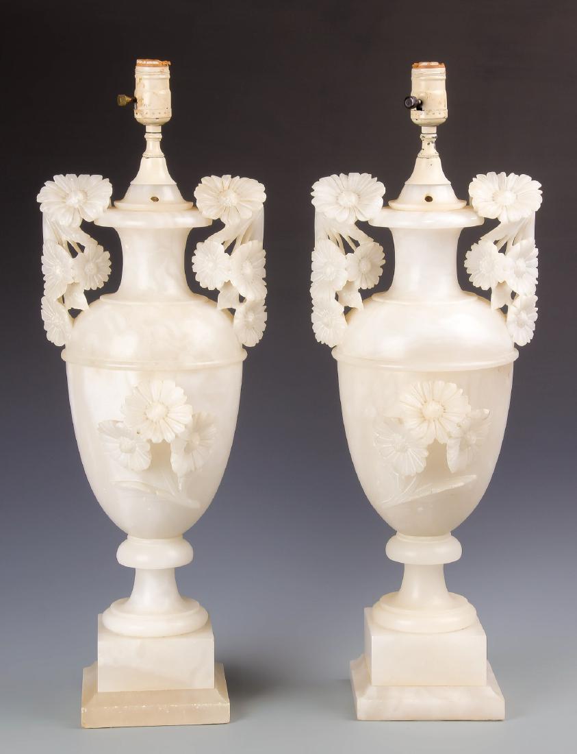 Pair of Italian Alabaster Lamps (1 of 3)