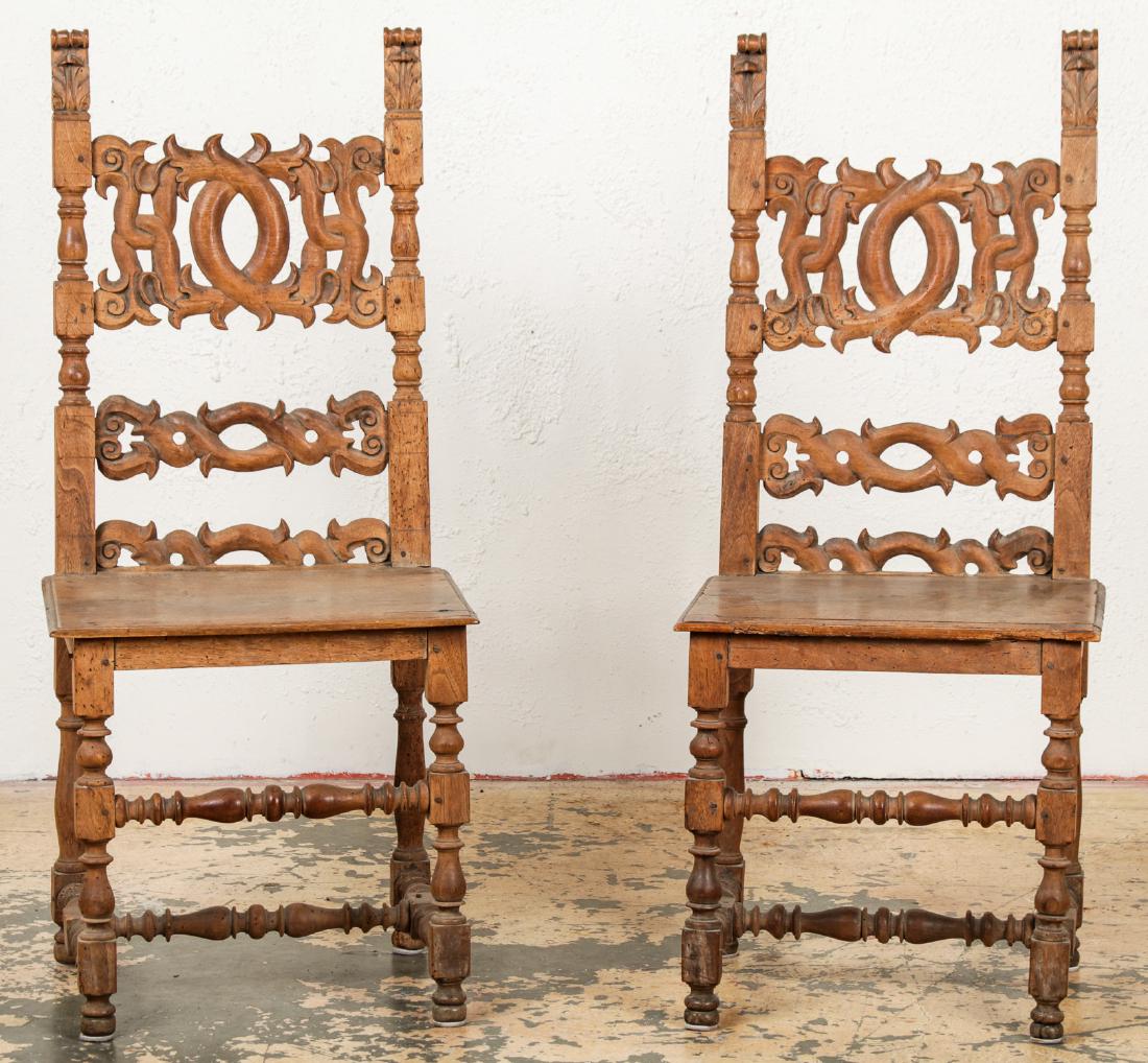 2 Antique Flemish Chairs (1 of 6)