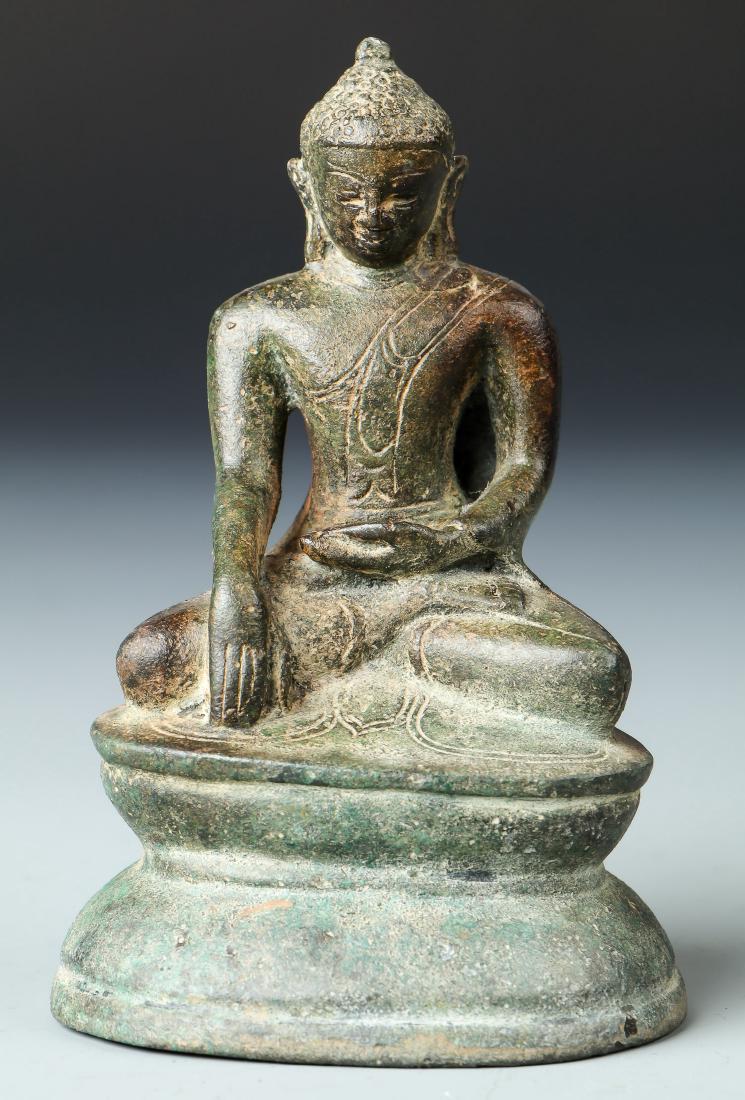 18th C. Statue of a Bronze Seated Buddha, Laos (1 of 3)