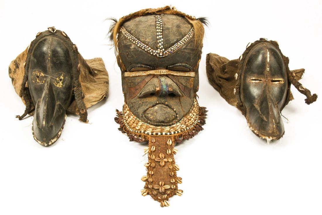 Group of 3 African Masks (1 of 9)