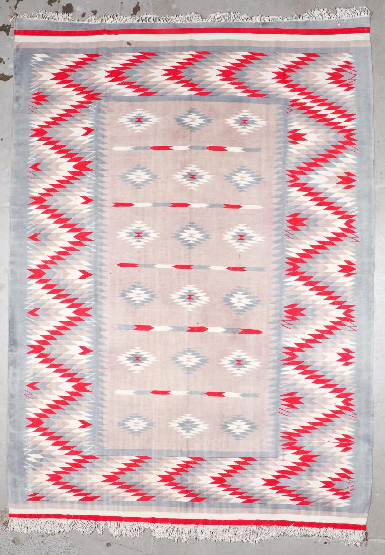 Semi-Antique Indian Dhurrie: 9'2'' x 13' (1 of 5)