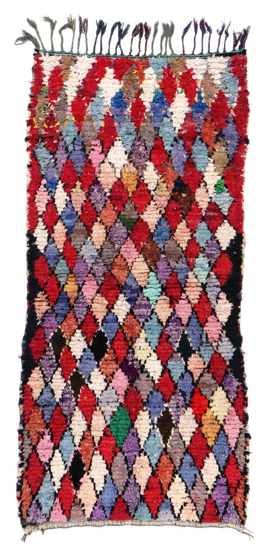 Vintage Moroccan Rug: 3'2'' x 6'11'' (97 x 211 cm): Vintage Moroccan Rug, Morocco: 3'2'' x 6'11'' (97 x 211 cm).