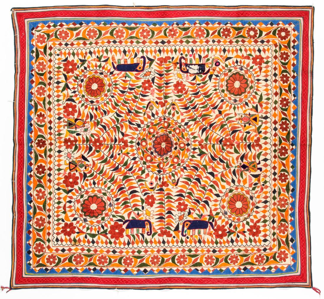 Large Vintage Embroidered Indian Wedding Canopy (1 of 7)