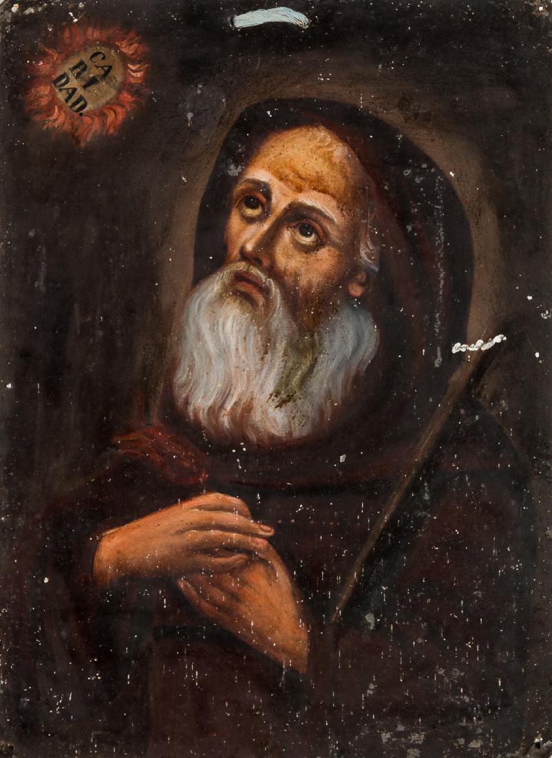 Antique Mexican San Antonio Retablo (1 of 3)