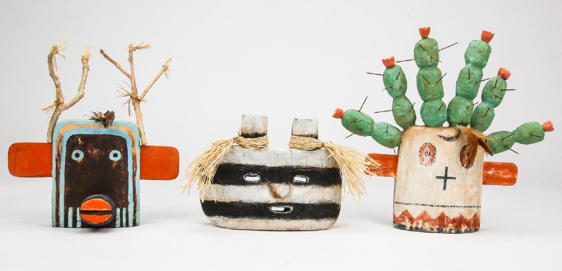 Duane O'Hagan (20th c.) 3 Kachina Masks (1 of 8)