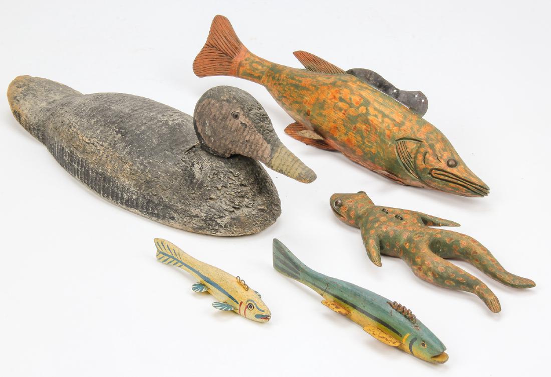 5 Old Folk Art Decoys (1 of 6)