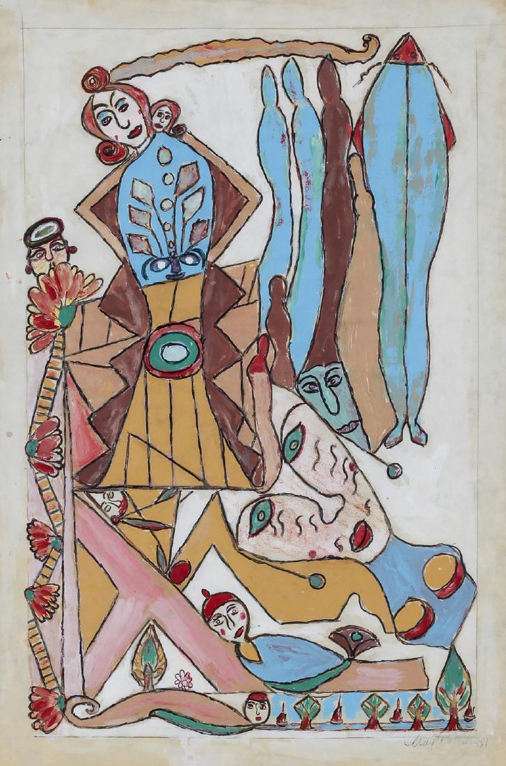 Max Romain (Haitian/American, b. 1930) Painting (1 of 3)