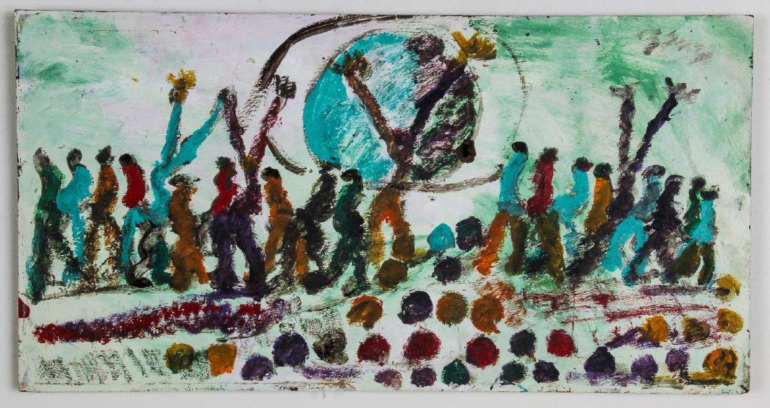 Purvis Young (American, 1943-2010) Dancin' On the Grave (1 of 4)