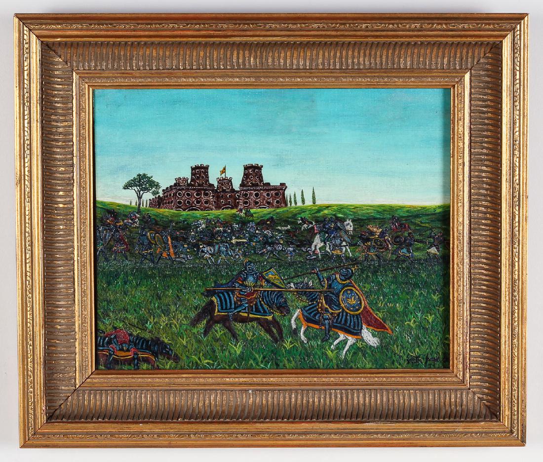 Victor Joseph Gatto (1893-1965) "Battling Knights" (1 of 6)