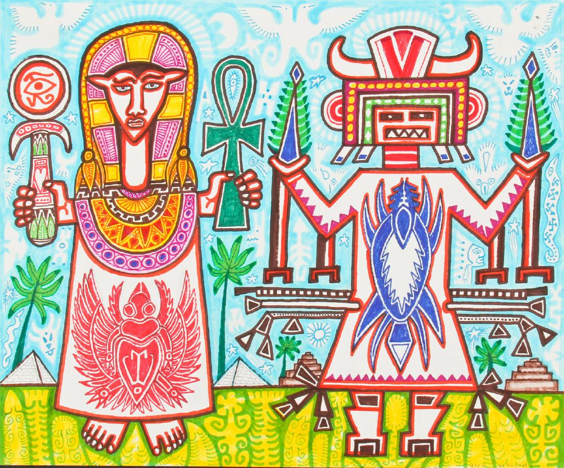 Rex Clawson (American, 1929-2007) Mythical Figures (1 of 3)