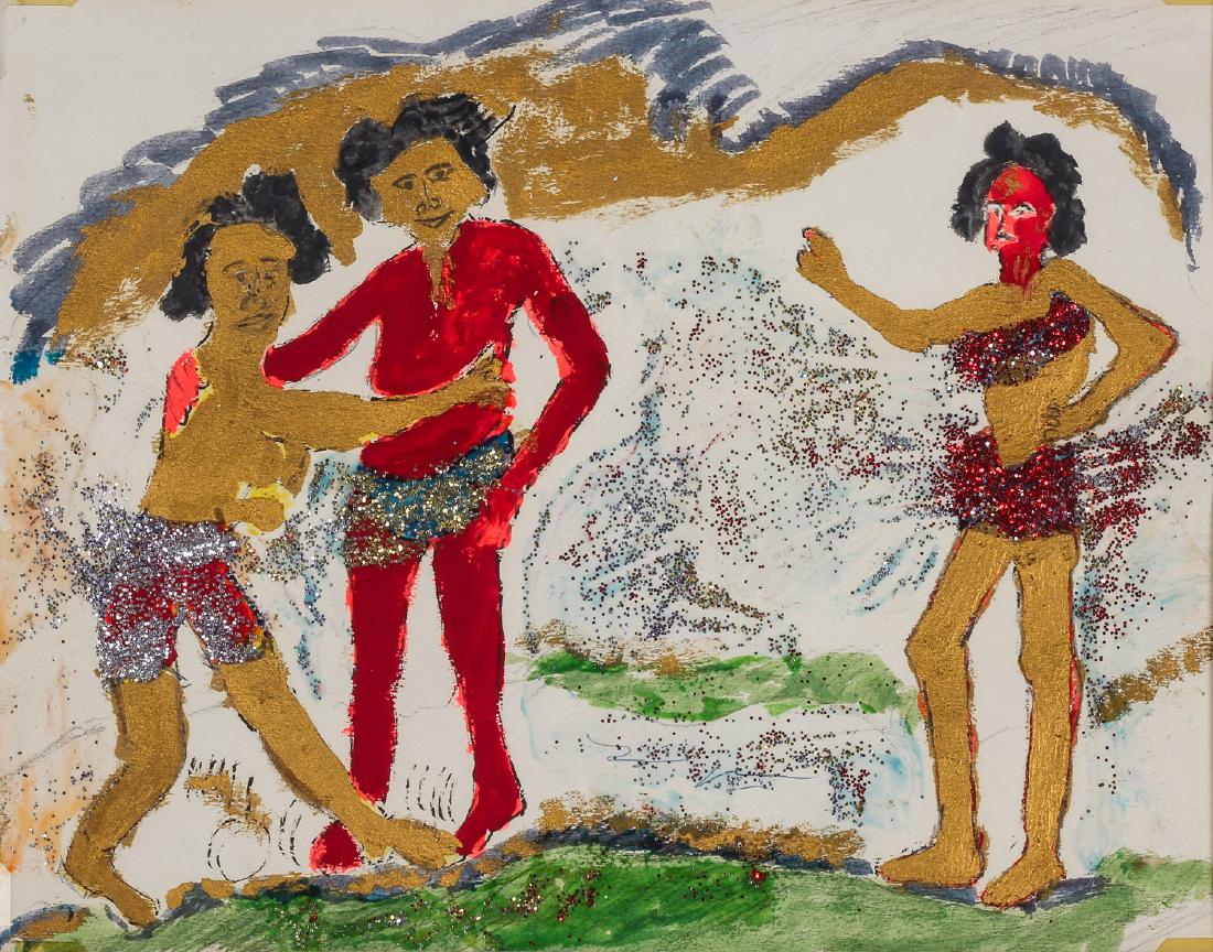 Luster Willis (American, 20th c.) Brothel Scene (1 of 4)