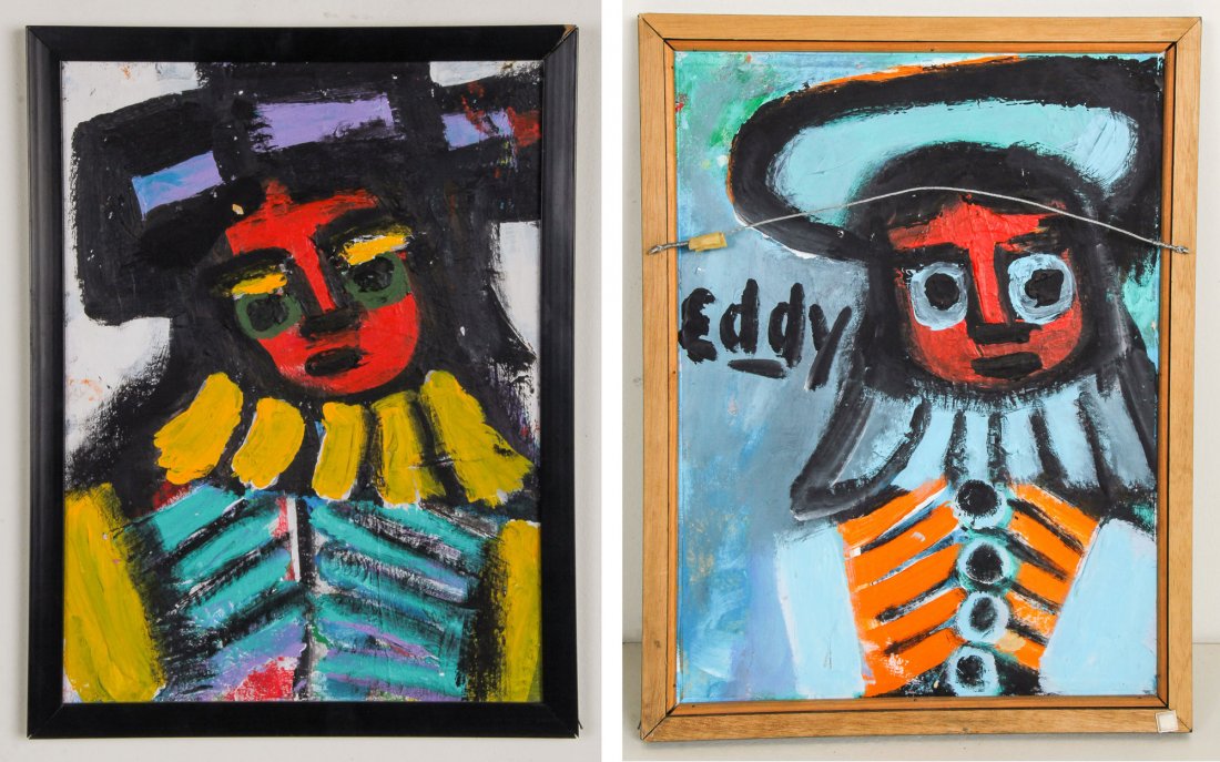 Eddy Mumma (1908-1986) Double Sided Painting (1 of 4)