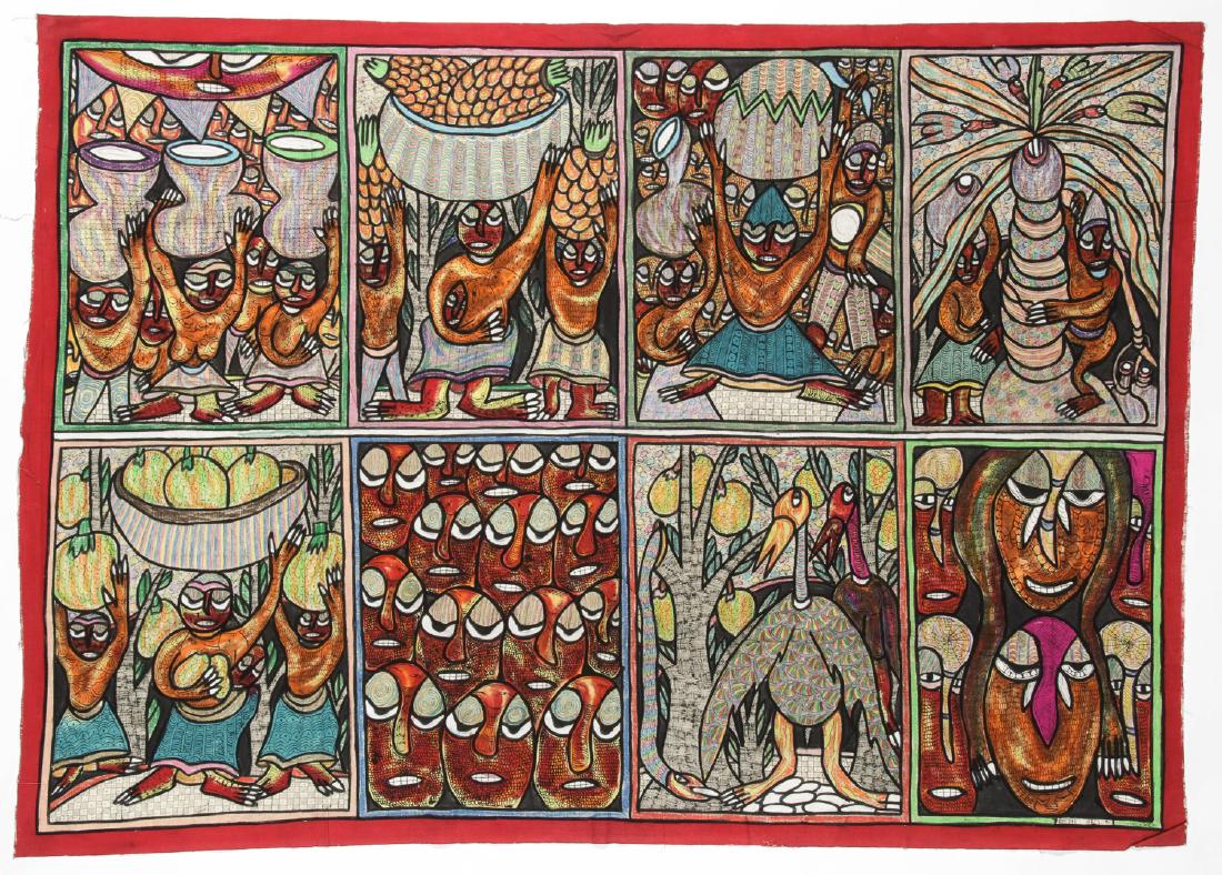 Femi Aro (Nigeria, 20th c.) "Osogbo ", 1995 (1 of 7)