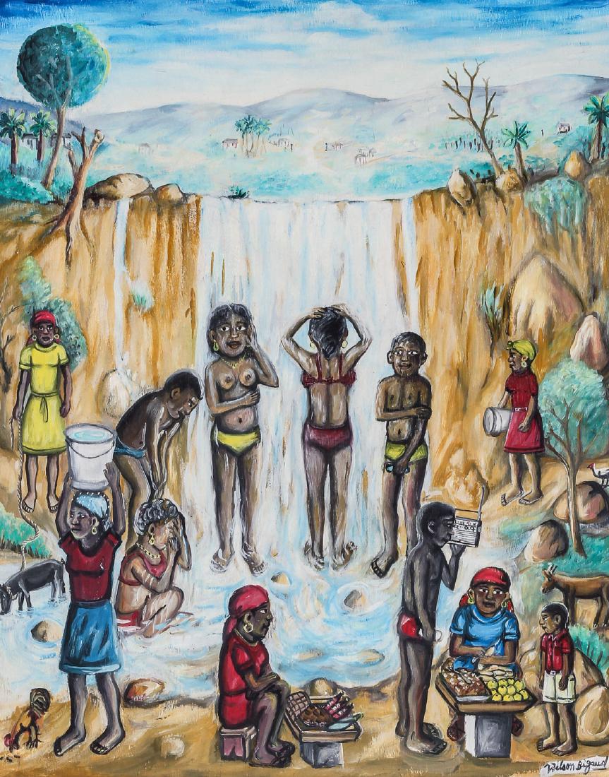 Wilson Bigaud (1931-2010) Waterfall Bathers (1 of 4)