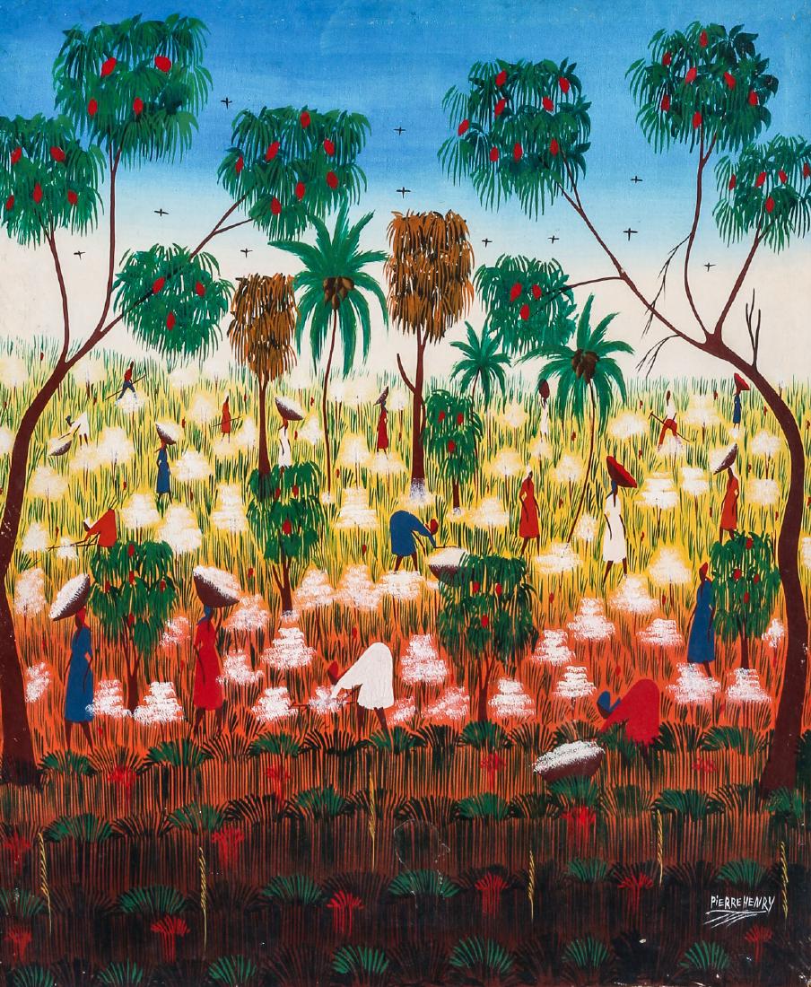 Pierre Henry (Haitian, 20th c.) Working the Fields (1 of 4)