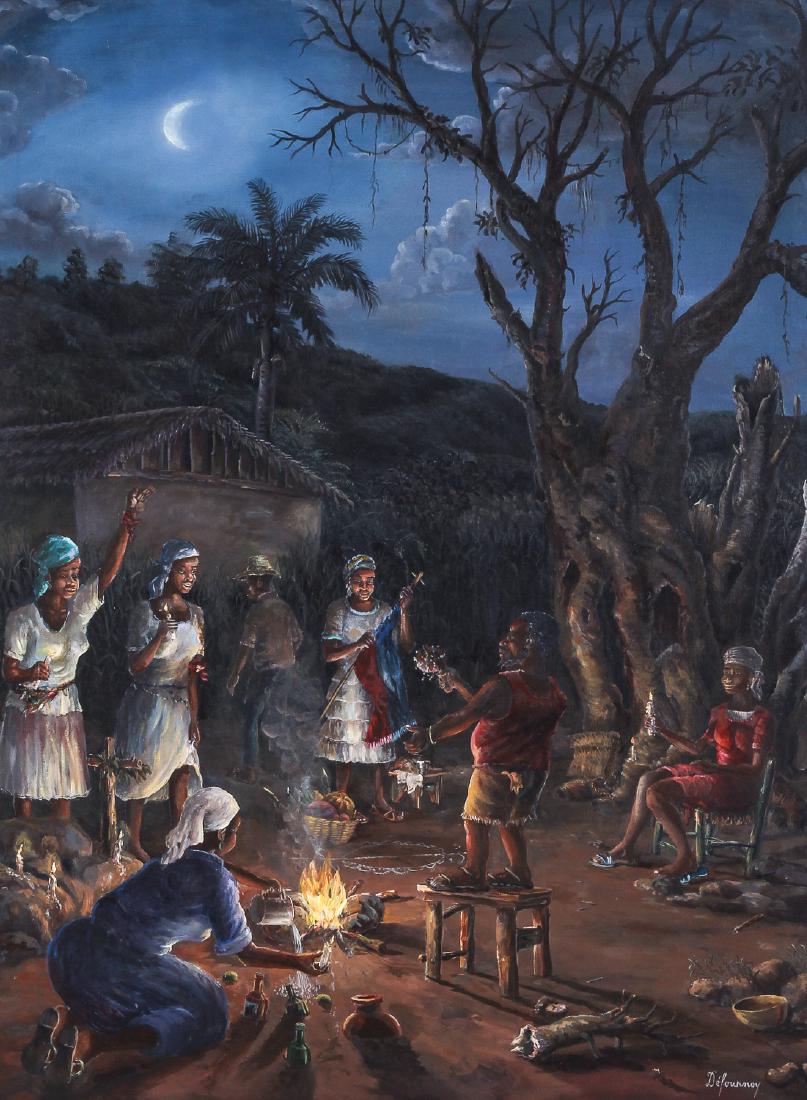 Jean Felix DeFournoy (20th c.) Big Magic Moon, 1988 (1 of 5)