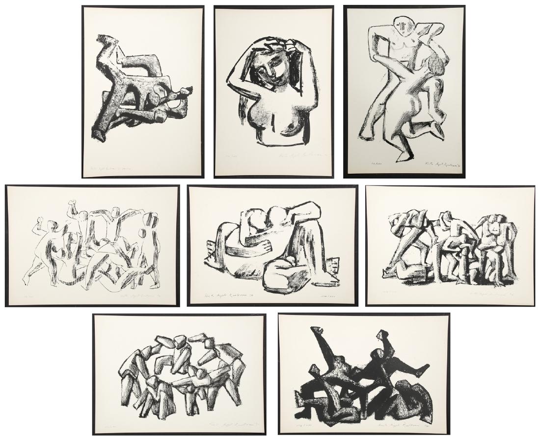 Kosta Angeli Radovani (1916-2002) Portfolio: 8 Lithos (1 of 6)