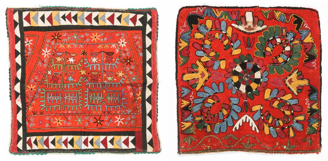 2 Antique Central Asian Lakai Embroideries (1 of 8)