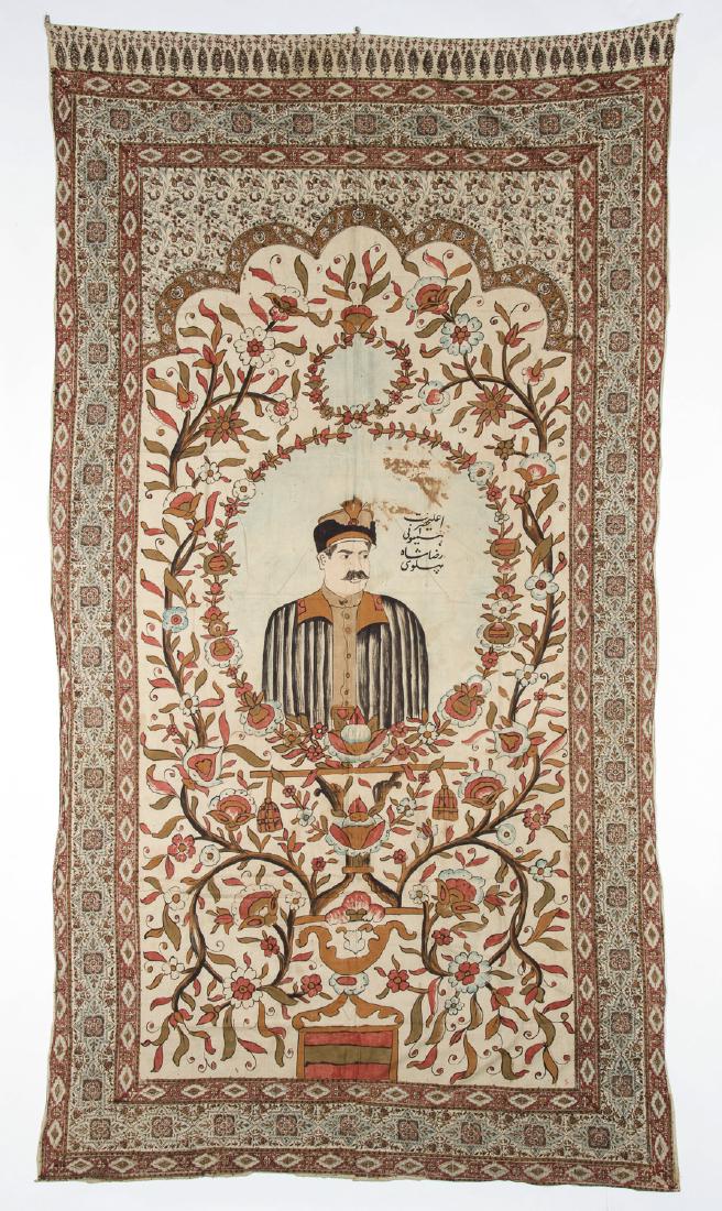Persian Portrait Cloth of Reza Shah Pahlavi (1878-1944) (1 of 5)