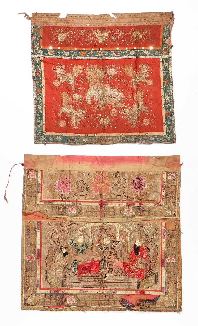 2 Chinese Altar Cloths, Java, Indonesia (1 of 4)
