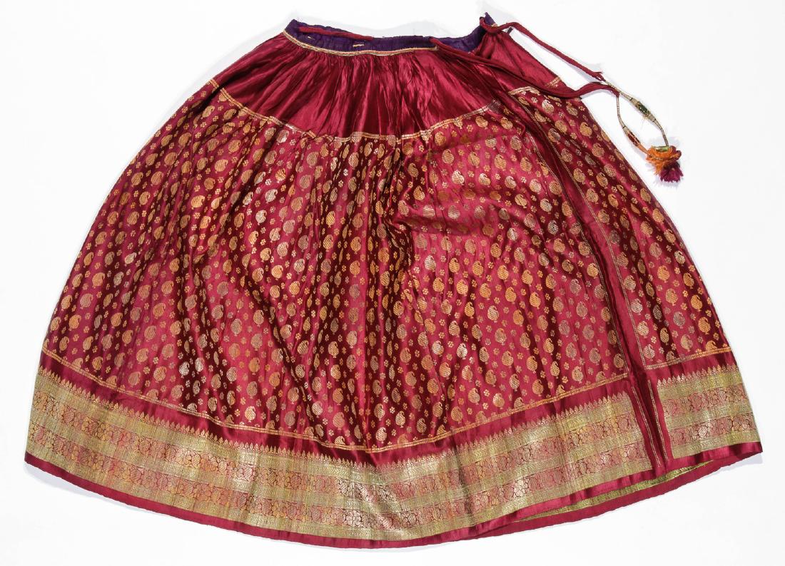 Antique Silk Brocade Skirt, Gujurat, India (1 of 5)