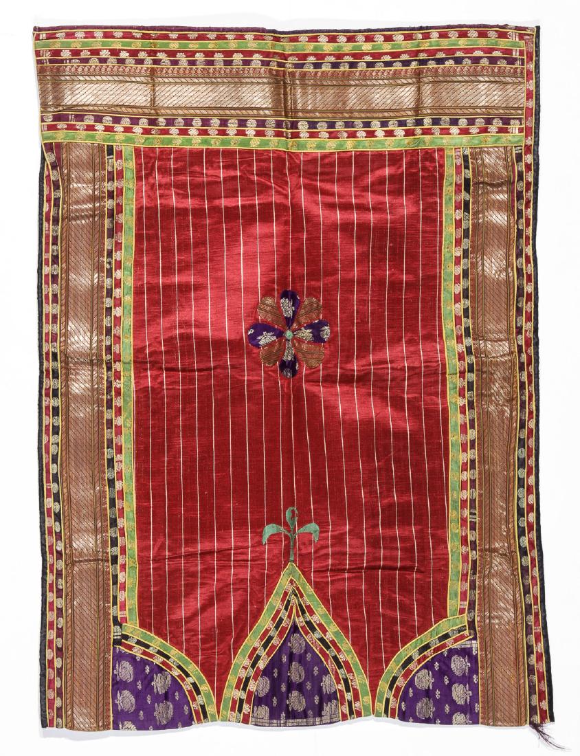 Antique Silk Brocade Dowry Bag, Gujurat, India (1 of 8)