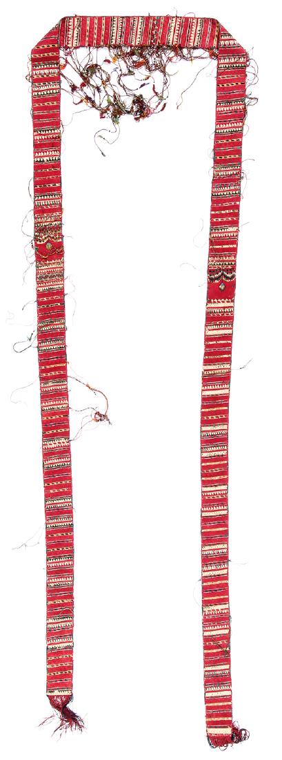 Long Central Asian Sash, 19th C. (1 of 5)