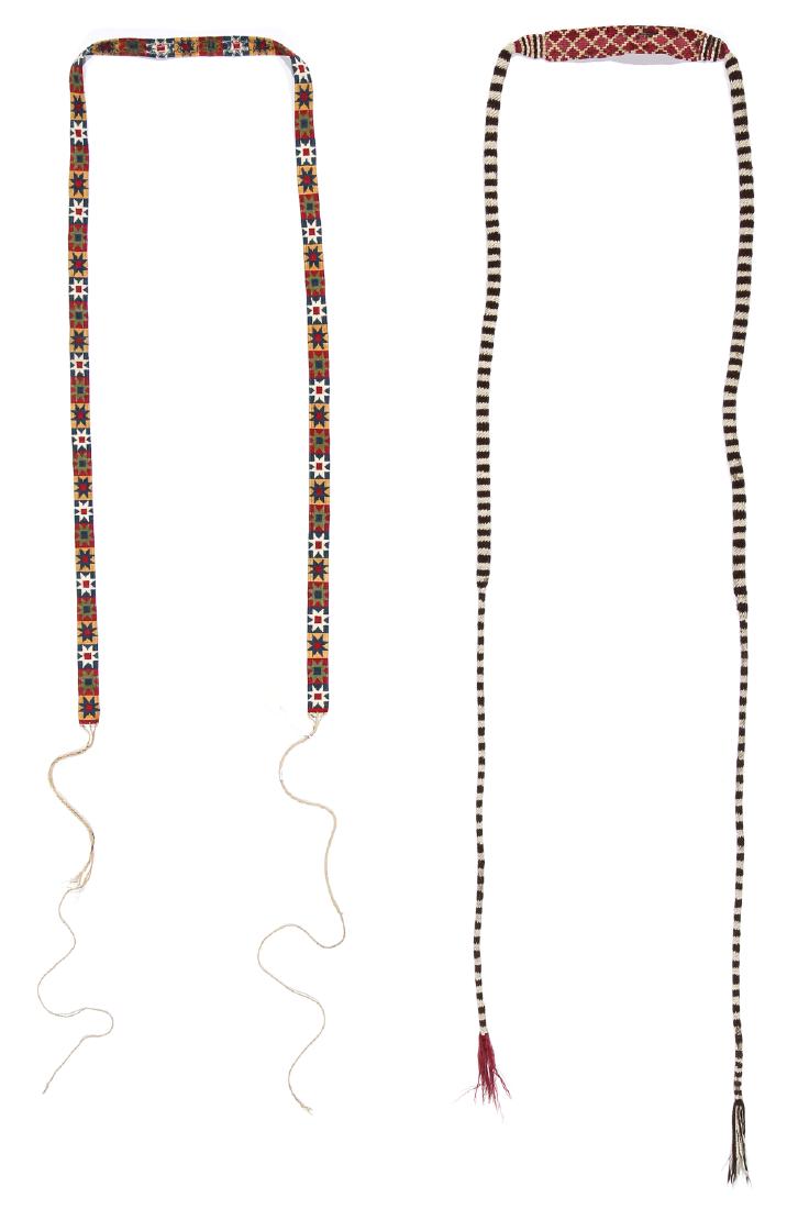 2 Pre-Columbian Textiles: War Sling & Belt (1200-1500 C (1 of 5)