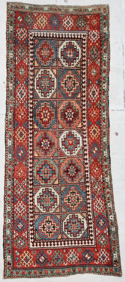 Antique Moghan Rug: 4'3'' x 9'9'' (1 of 5)