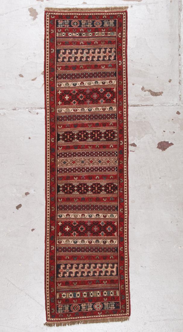 Vintage Sumak Rug: 1'10'' x 6'9'' (56 x 206 cm) (1 of 6)